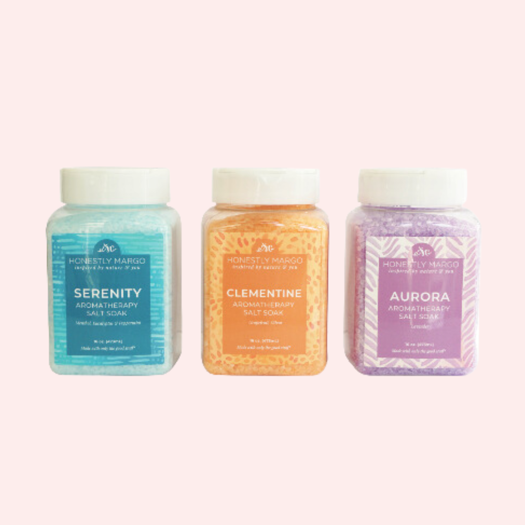 Aromatherapy Salt Soak Trio - Honestly Margo